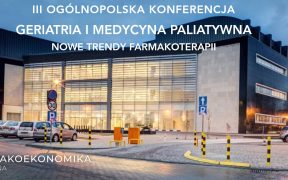 grafika informująca o konferencji "Geriatria i Medycyna paliatywna"