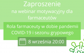 Baner: Webinar motywacyjny dla farmaceutów